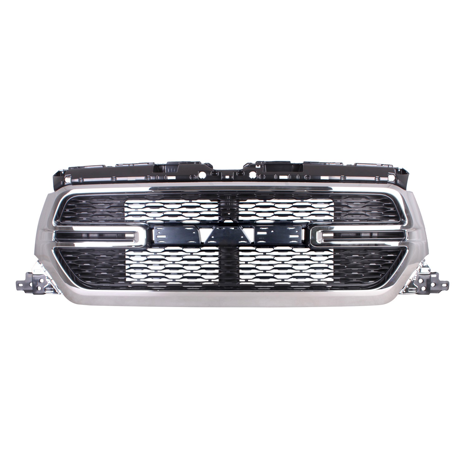 Grille Assembly w/o Surround View Chrome CAPA for Ram 1500 2019–2024