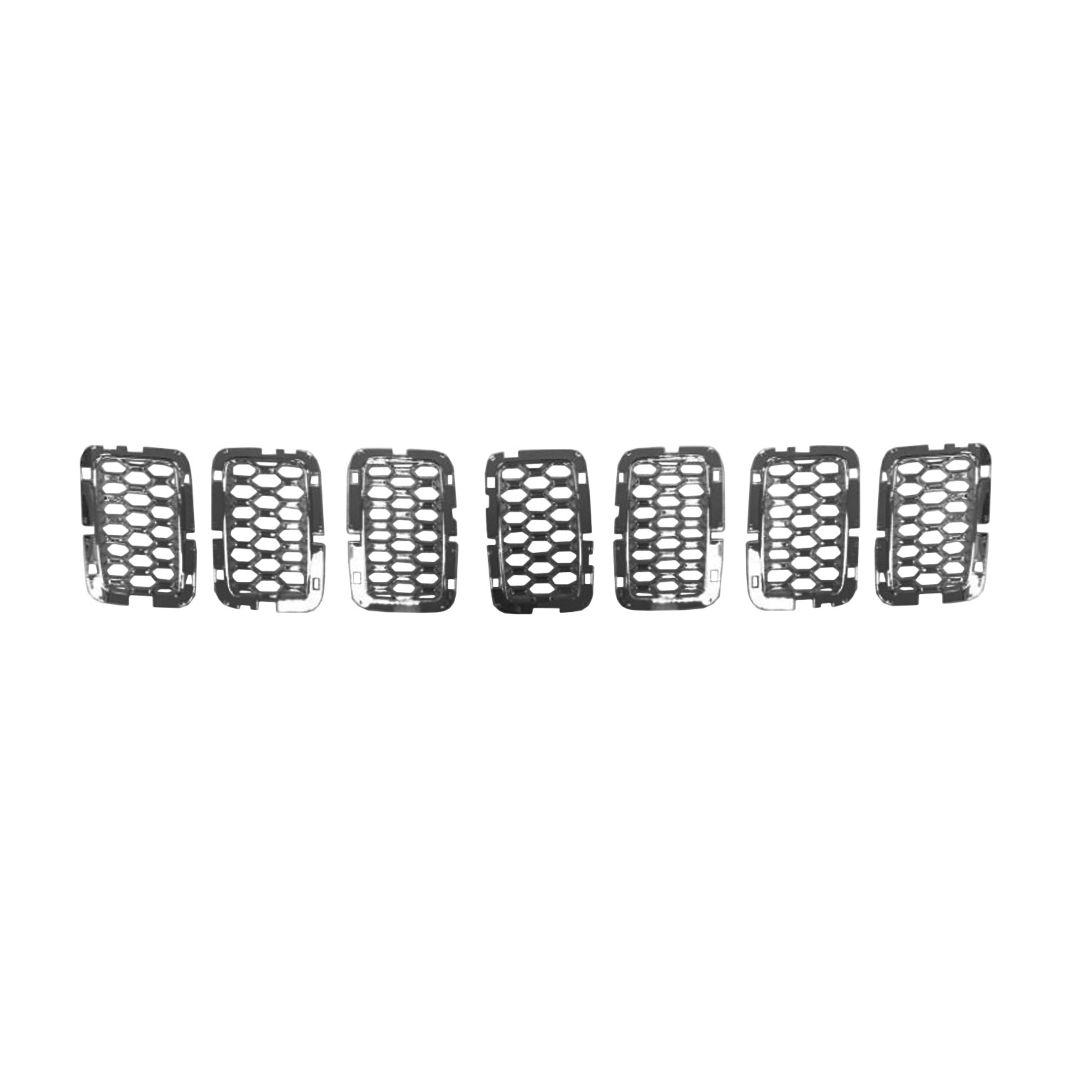 Grille Insert Nner Grille Mesh Chrome Filler CAPA for Jeep Grand Cherokee Overland 2017–2021
