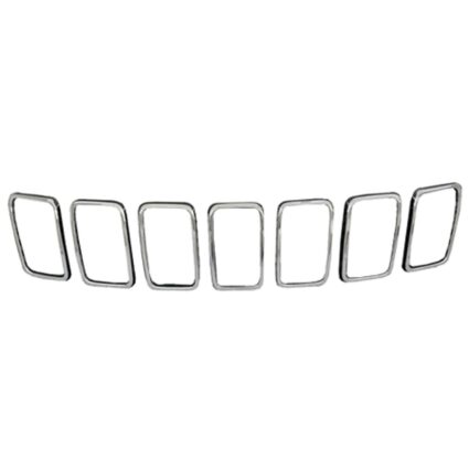 Grille Molding w/o Limited X Pkg Trim Ring Kit Chrome for Jeep Grand Cherokee Grand Cherokee WK