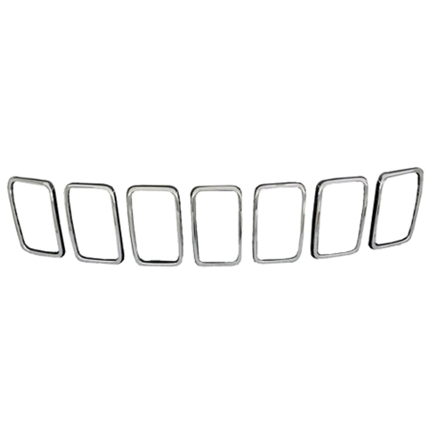 Grille Molding w/o Limited X Pkg Trim Ring Kit Chrome for Jeep Grand Cherokee Grand Cherokee WK