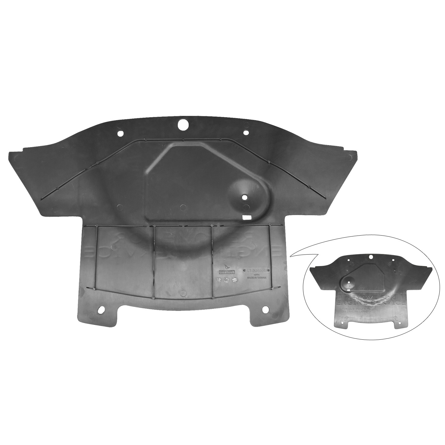 Engine Cover Center Lower Type 2 CAPA for Dodge Charger Challenger