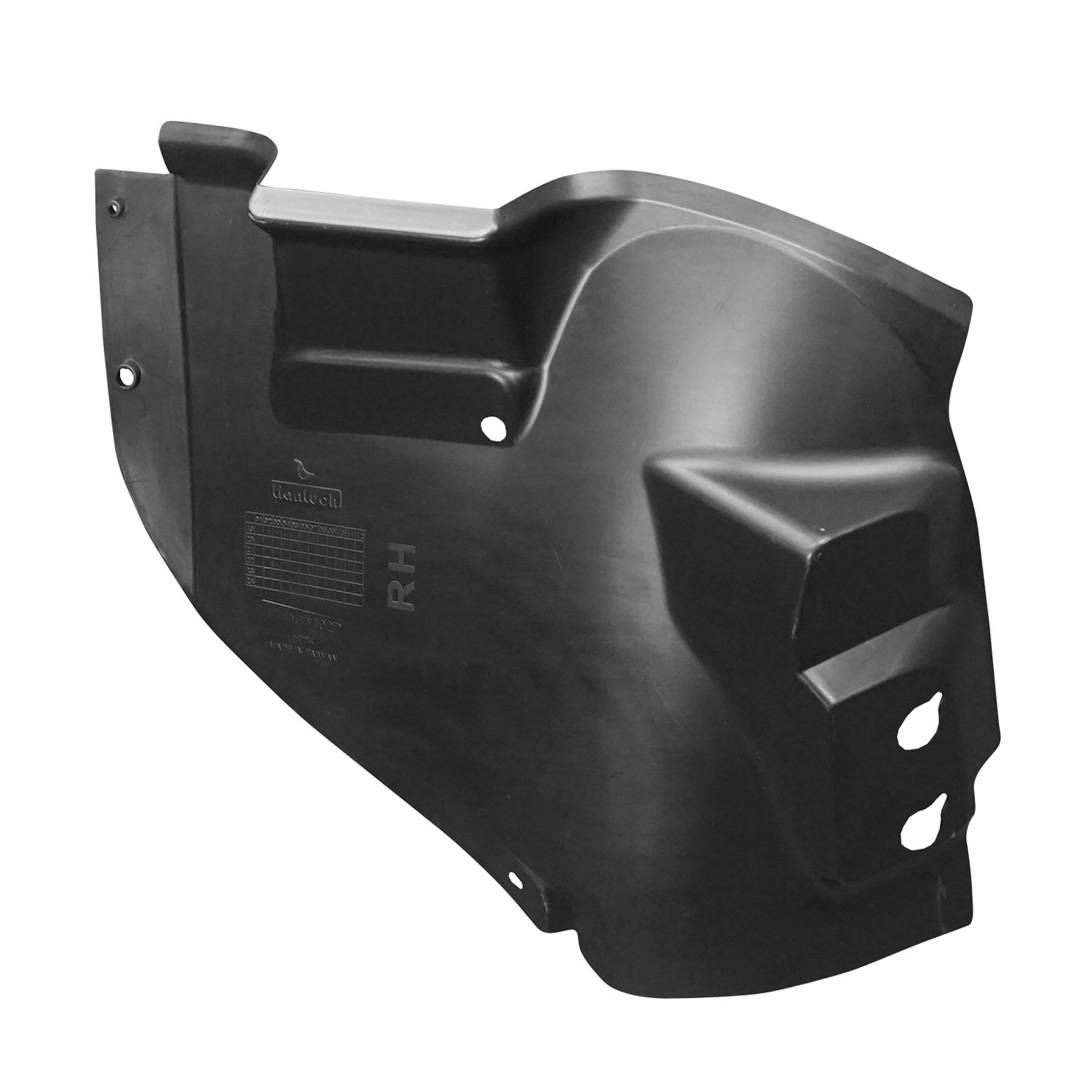 Fender Liner Front Right w/Wheel Opening Moulding CAPA for Ram 1500 Rebel 2019–2023