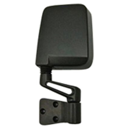 Door Mirror Assembly Left Manual Flat-Black Finish for Jeep Wrangler 1994–2002