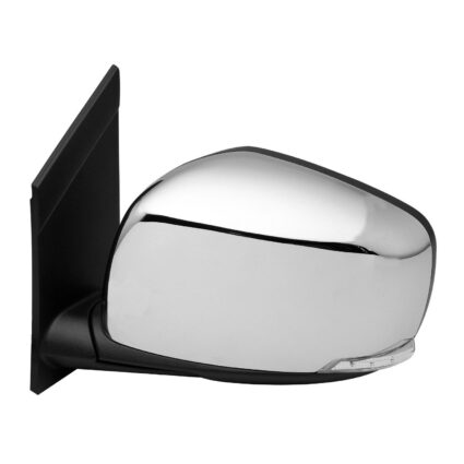 Door Mirror Assembly Left Power Heated w/o Side Object Sensor w/Signal Lamp w/o Memory Chrome for Chrysler Town & Country Dodge Grand Caravan