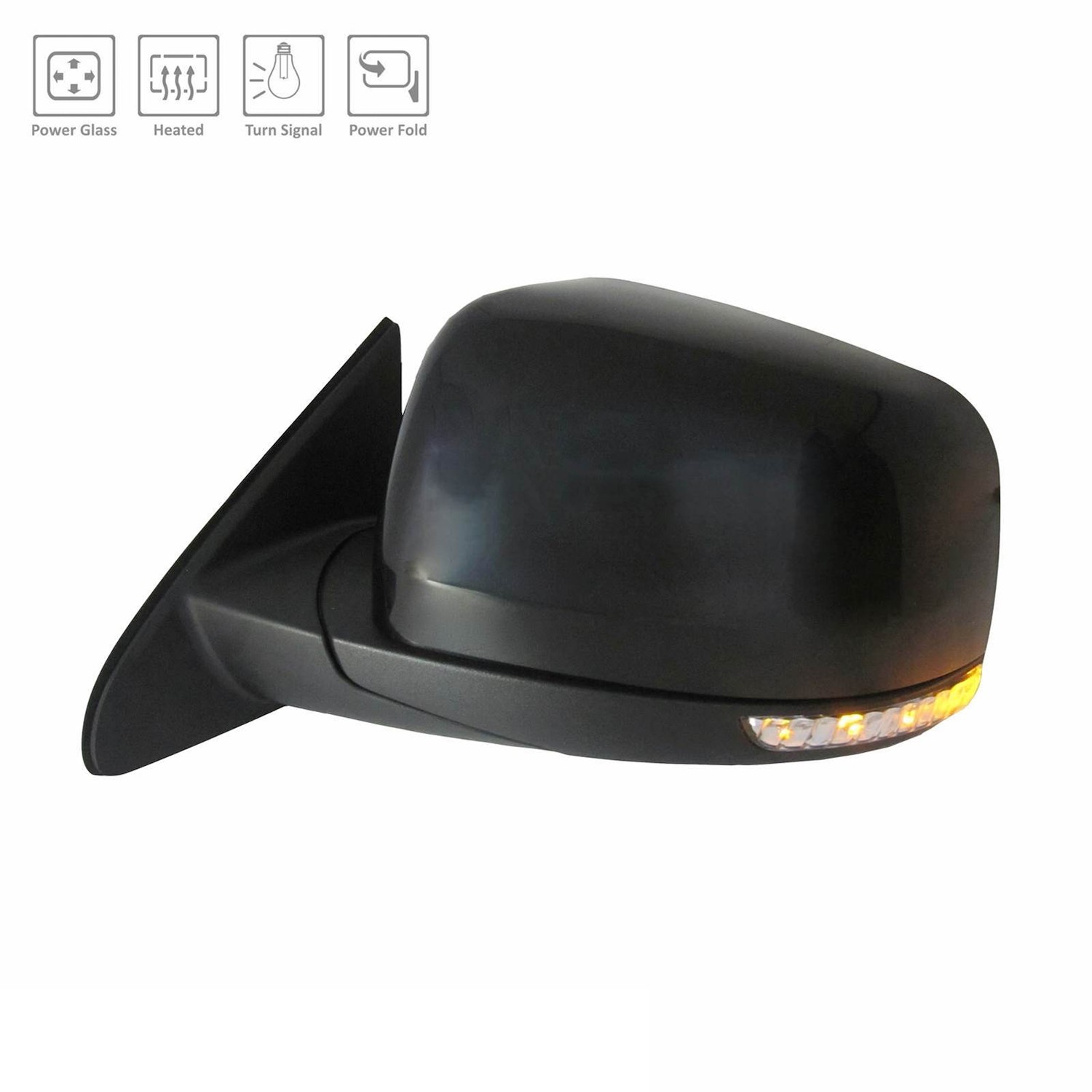 Door Mirror Assembly Left w/o Blind Spot Detection for Jeep Grand Cherokee Grand Cherokee WK