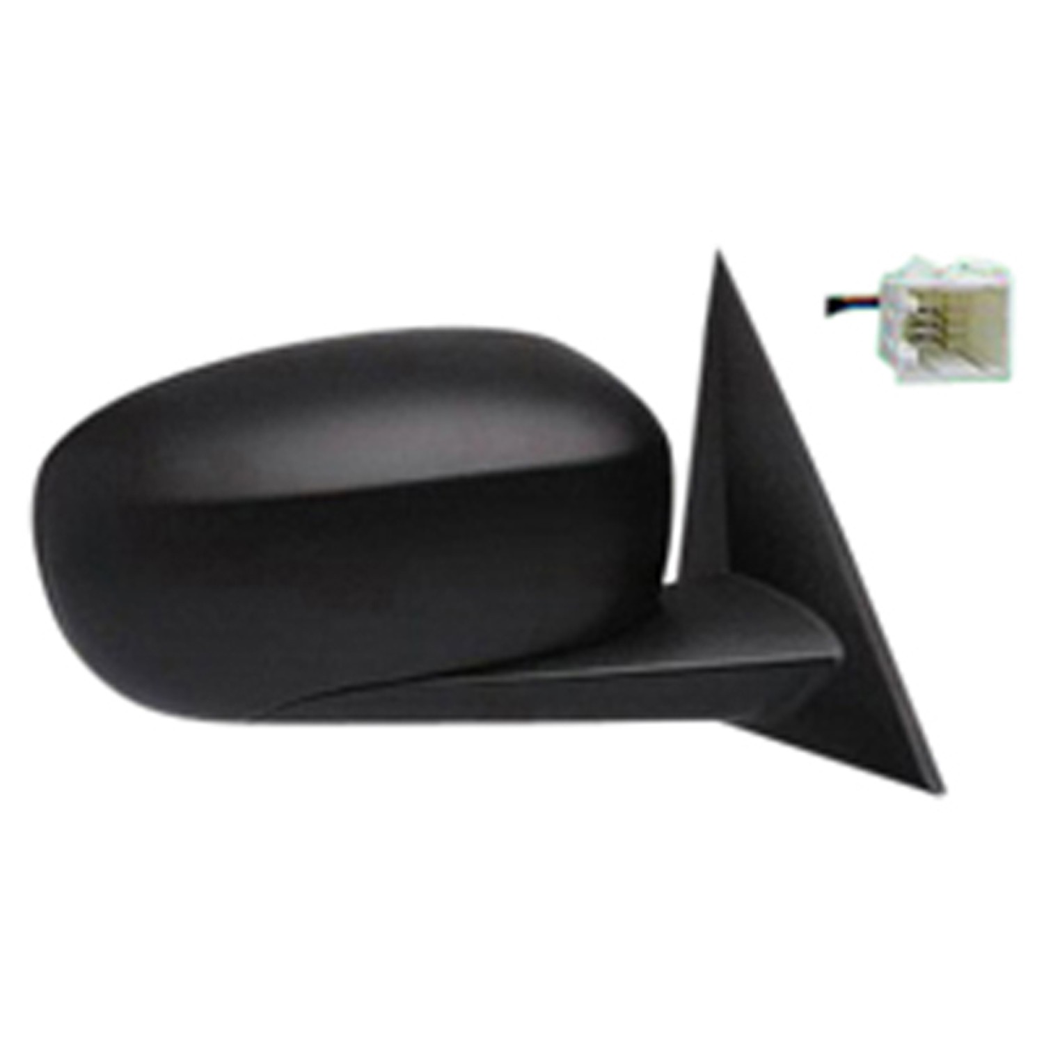 Door Mirror Assembly Right Power w/o Heat Non-Folding Textured Black for Dodge Charger 2006–2010