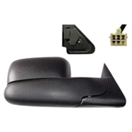 Door Mirror Assembly Right Power Heated Trailer Tow Type for Dodge Ram 2500 Ram 3500 Ram 1500