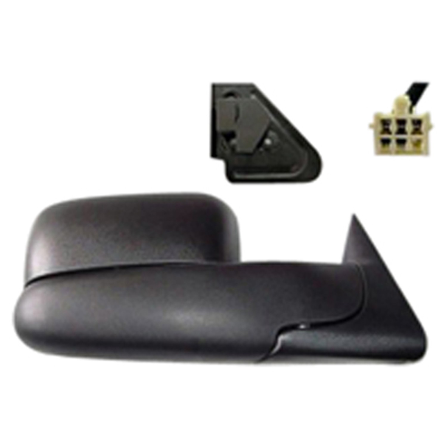 Door Mirror Assembly Right Power Heated Trailer Tow Type for Dodge Ram 2500 Ram 3500 Ram 1500