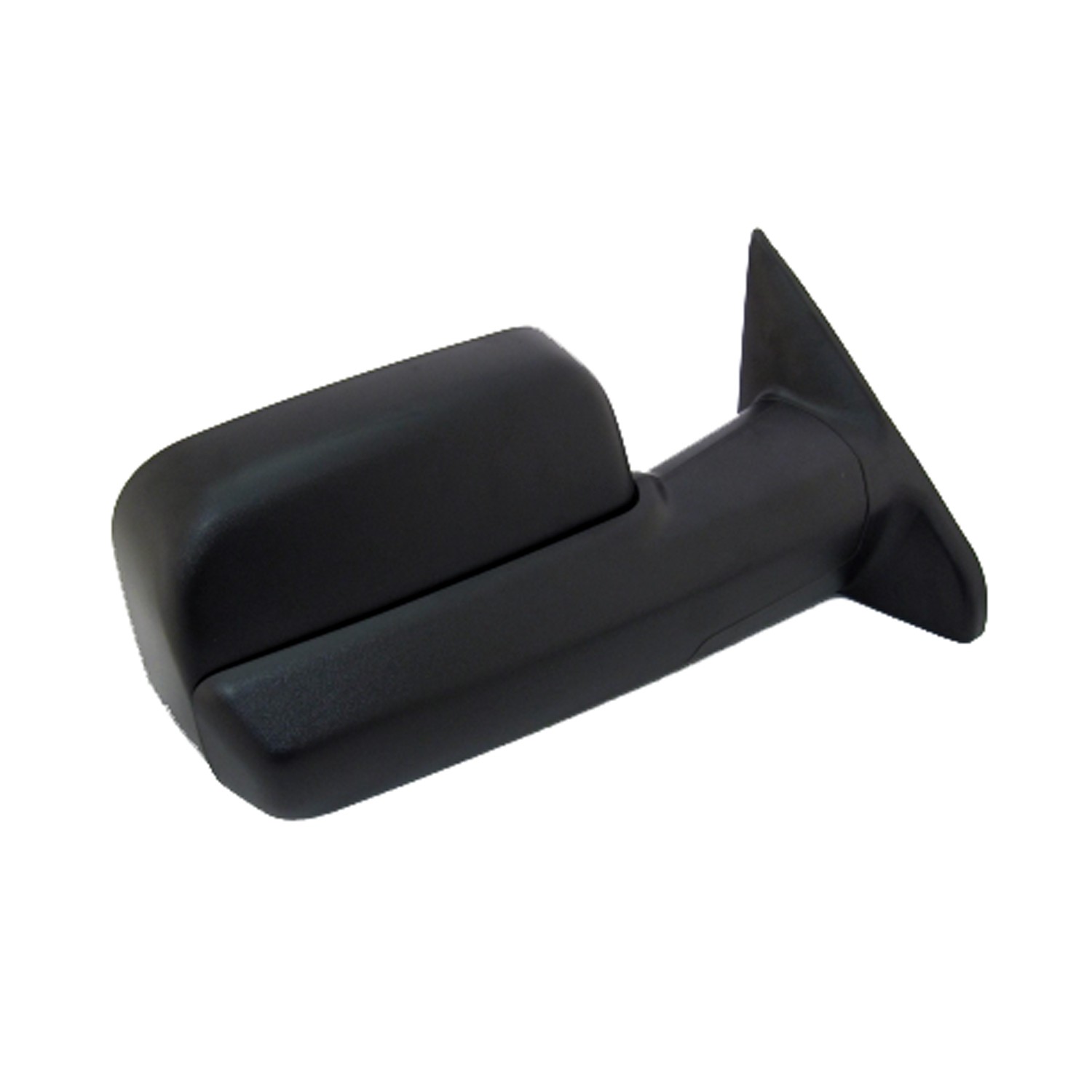 Door Mirror Assembly Right Manual Non-Heated Trailer Tow Type Textured Black for Ram 3500 1500 2500 1500 Classic