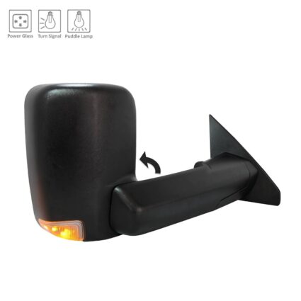 Door Mirror Assembly Right w/Towing Pkg Non-Heated w/o Blind Spot Detection Black Trim for Ram 1500 2019