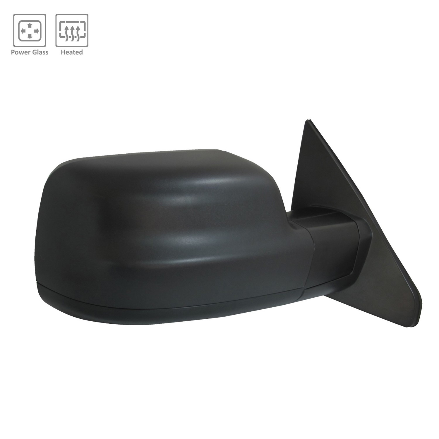 Door Mirror Right Standard Type Black for Ram 1500 2019–2024