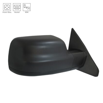 Door Mirror Right Standard Type w/Blind Spot Detection Black for Ram 1500 2020–2021