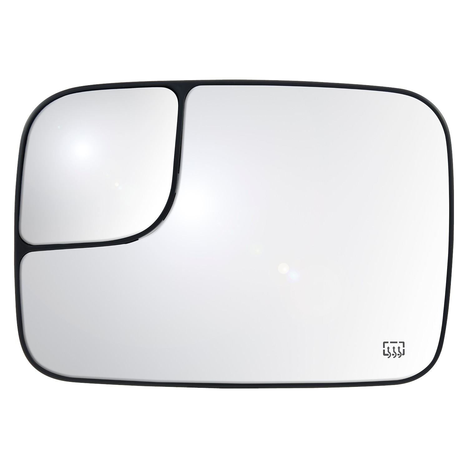 Door Mirror Glass Left Power Heated Flat w/Spot Mirror w/Towing Pkg for Dodge Ram 2500 Ram 1500 Ram 3500