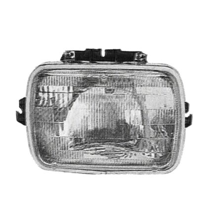 Headlight Assembly Left w/Single Rectangular Headlamps Sealed Beam for Dodge W350 D350 D150 B150 B250 W250 D250 B350 W150 D100 W100 Plymouth PB150 PB250 PB350