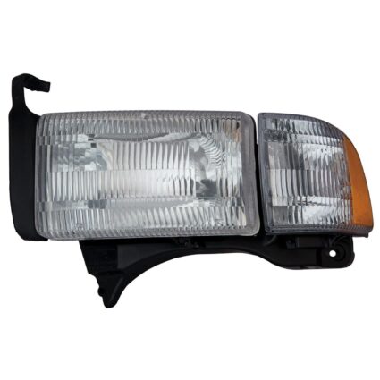 Headlight Assembly Composite Left w/o Sport Pkg Includes Park/Signal/Marker Lamps CAPA for Dodge Ram 2500 Ram 1500 Ram 3500