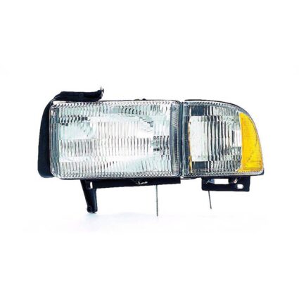 Headlight Assembly Composite Left w/o Sport Pkg Includes Park/Signal/Marker Lamps for Dodge Ram 2500 Ram 1500 Ram 3500