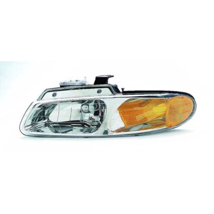 Headlight Assembly Composite Left w/o Quad Headlamps for Chrysler Town & Country Dodge Caravan Plymouth Voyager