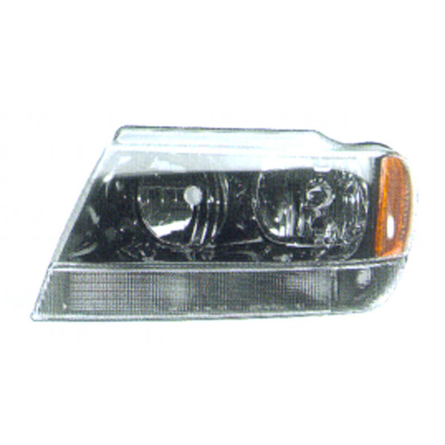 Headlight Assembly Composite Left for Jeep Grand Cherokee Limited Overland 1999–2004