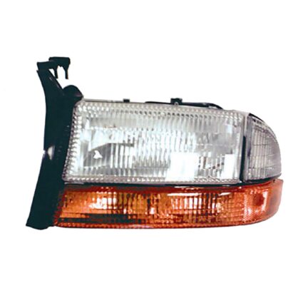 Headlight Assembly Composite Left From 8/18/97 Includes Park/Signal/Marker Lamps for Dodge Dakota Durango
