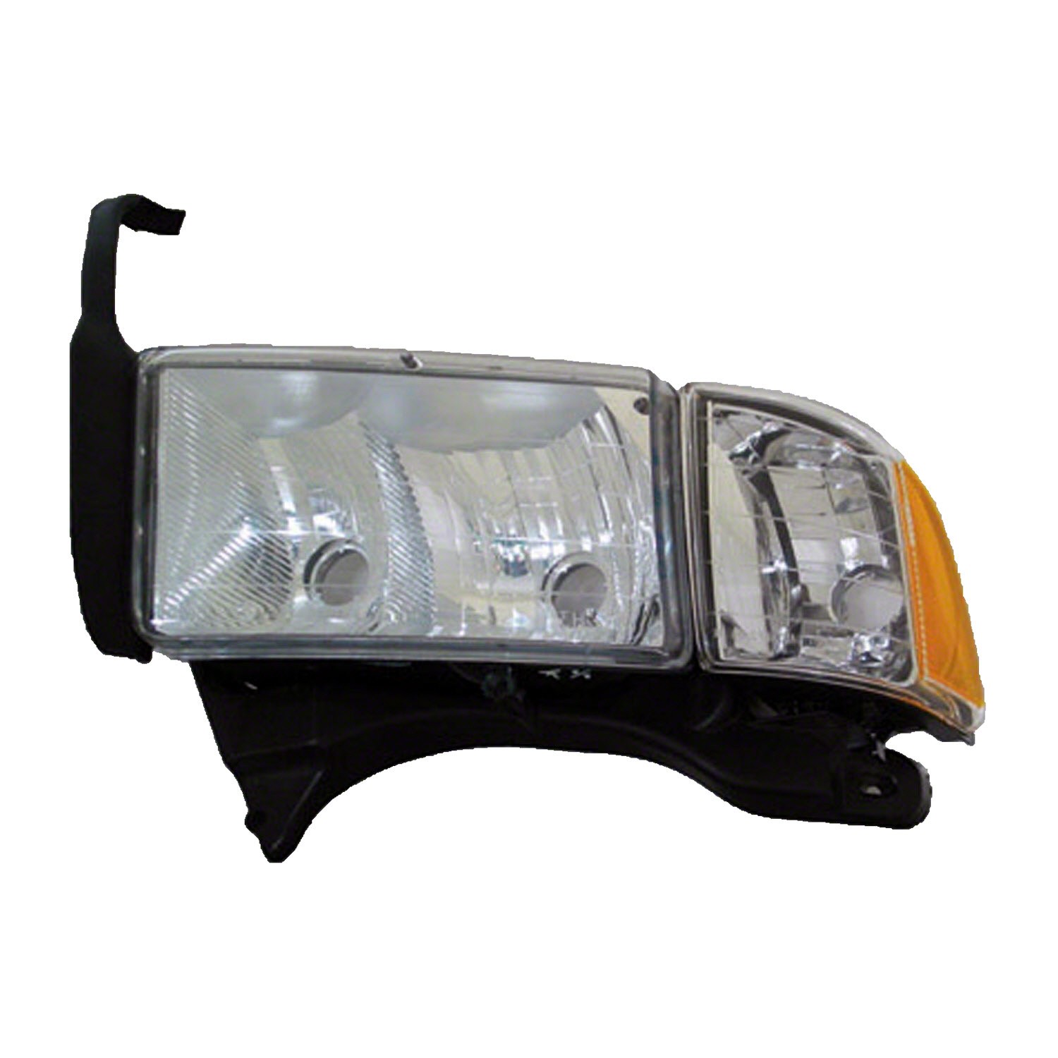 Headlight Assembly Composite Left Early Design w/Sport Package Includes Park/Signal/Marker Lamps for Dodge Ram 2500 Ram 1500 Ram 3500