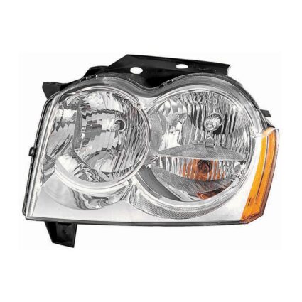 Headlight Assembly Composite Left w/o Bulbs or Sockets for Jeep Grand Cherokee 2005–2007