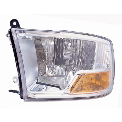 Headlight Assembly Composite Left w/o Quad Lamps CAPA for Dodge Ram 2500 Ram 3500 Ram 1500 Ram 1500 2500 3500