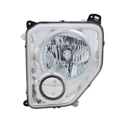 Headlight Assembly Composite Left w/o Fog Lamps Oval Bulb Shield for Jeep Liberty 2008–2012