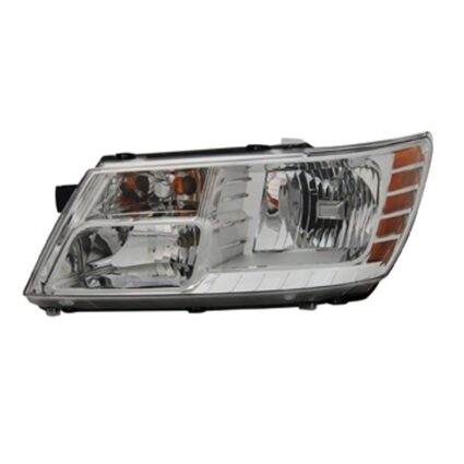 Headlight Assembly Composite Left Chrome Trim CAPA for Dodge Journey 2009–2020