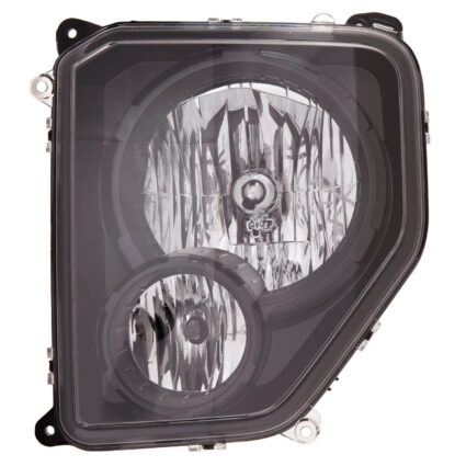 Headlight Assembly Composite Left w/Black Bezel CAPA for Jeep Liberty 2010–2012