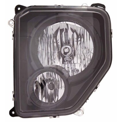 Headlight Assembly Composite Left w/Black Bezel for Jeep Liberty 2010–2012