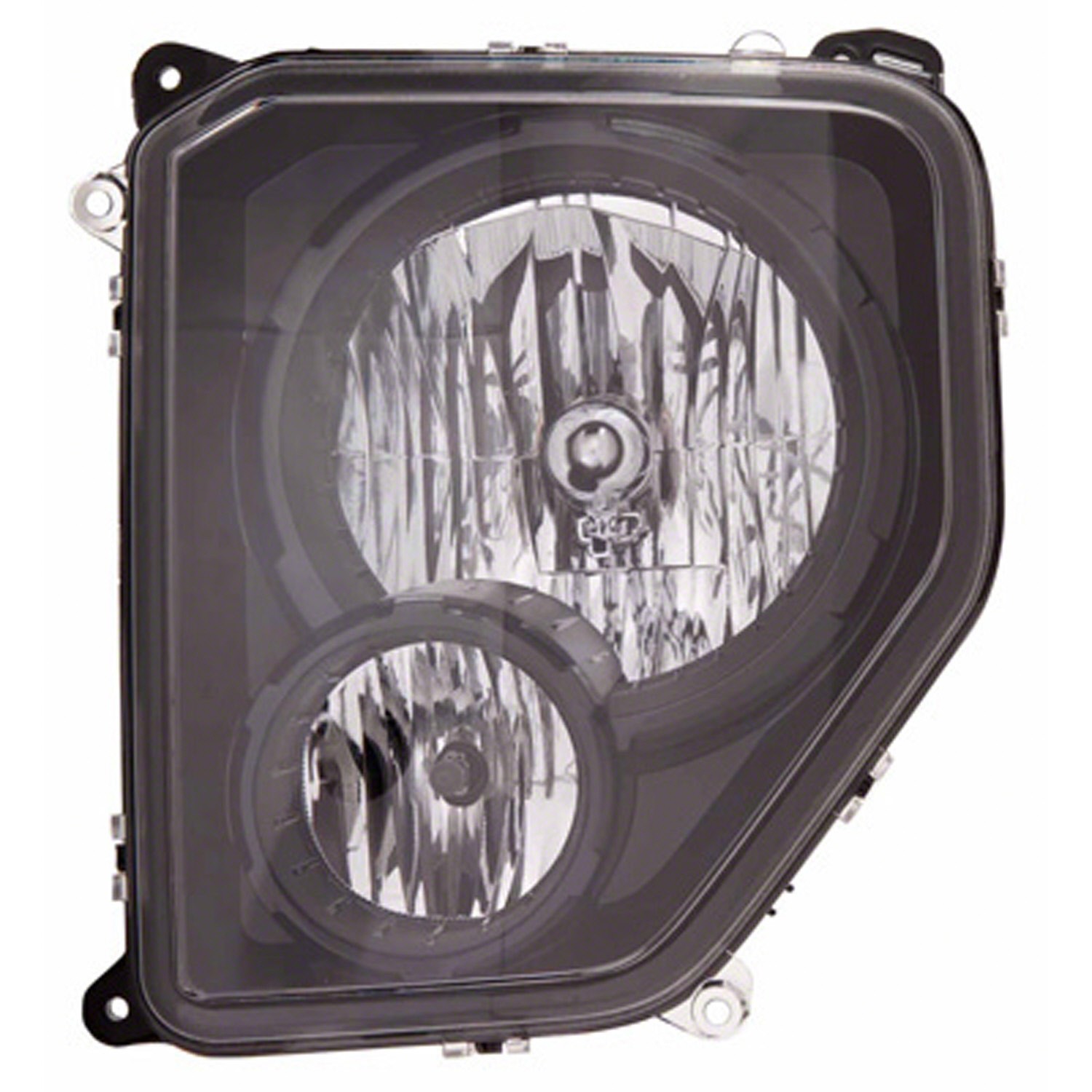 Headlight Assembly Composite Left w/Black Bezel for Jeep Liberty 2010–2012