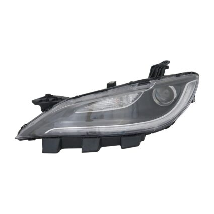 Headlight Assembly Composite Left Halogen Black Trim for Chrysler 200 2015