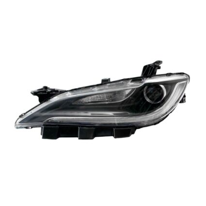 Headlight Assembly Composite Left Halogen Chrome Trim CAPA for Chrysler 200 2015