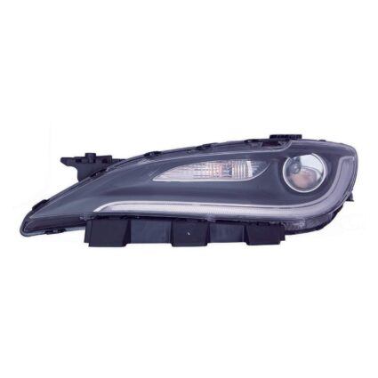 Headlight Assembly Composite Left LED w/LED DRL To 7-31-16 Black Trim for Chrysler 200 2015–2016
