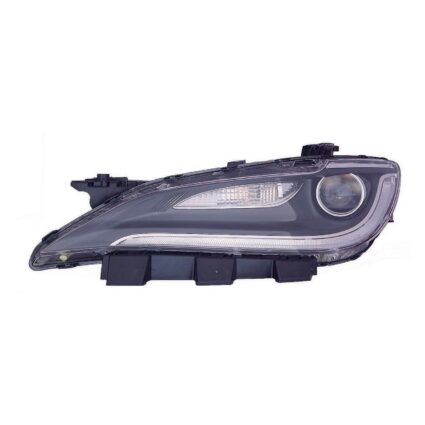 Headlight Assembly Composite Left LED w/LED DRL Chrome Trim for Chrysler 200 2015–2016
