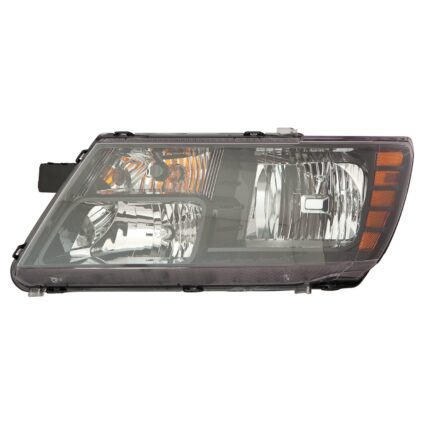 Headlight Assembly Composite Left Halogen Quad Lamps w/Black Trim CAPA for Dodge Journey 2014–2020