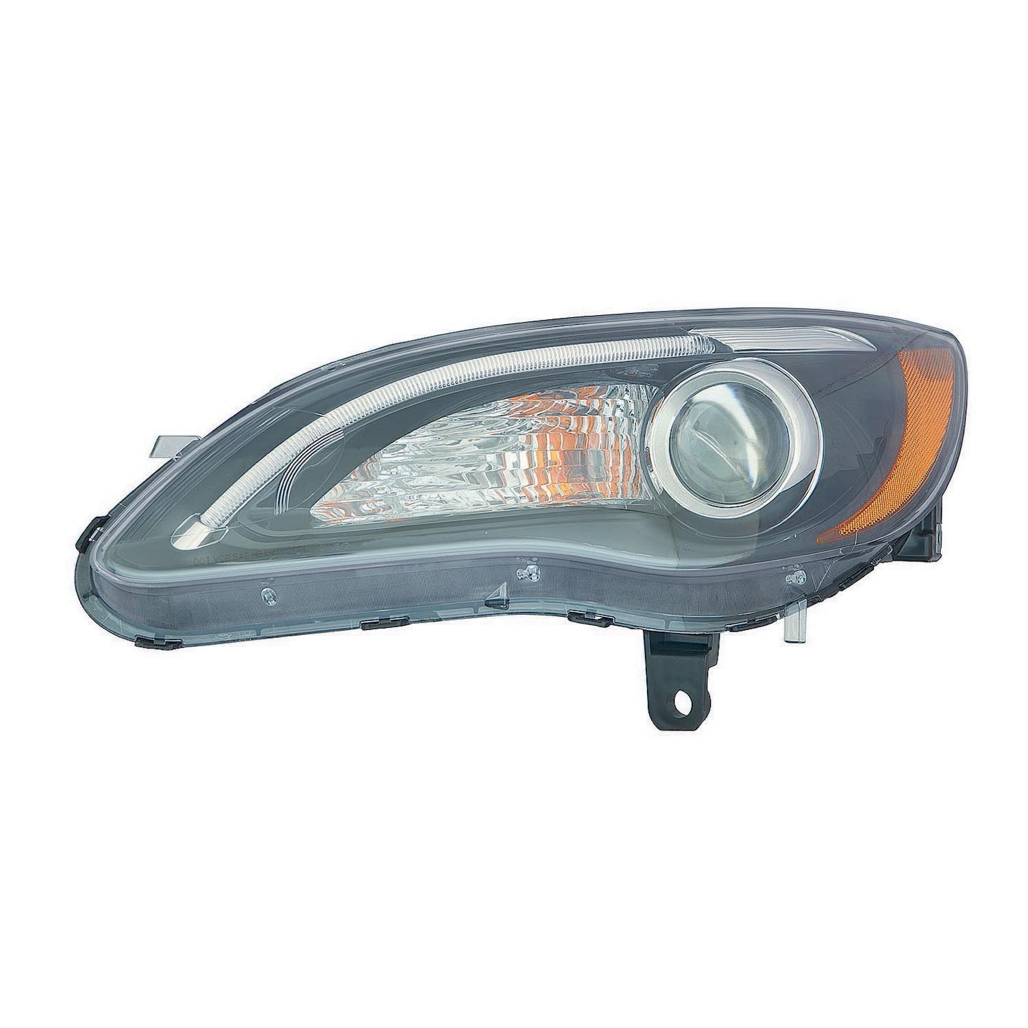 Headlight Assembly Composite Left From 5-2-12 No Bezel CAPA for Chrysler 200 S 2011–2014
