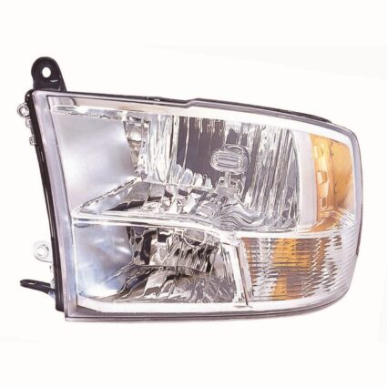 Headlight Assembly Composite Left w/o Dual Rear Wheels w/Quad Lamps CAPA for Dodge Ram 2500 Ram 3500 Ram 1500 Ram 1500 2500 3500