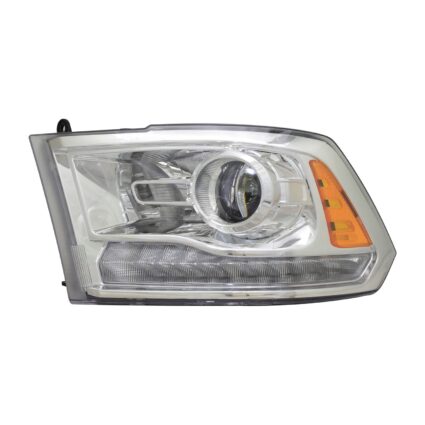 Headlight Assembly Composite Left HID Quad Projector Chrome CAPA for Ram 1500 2500 3500 1500 Classic