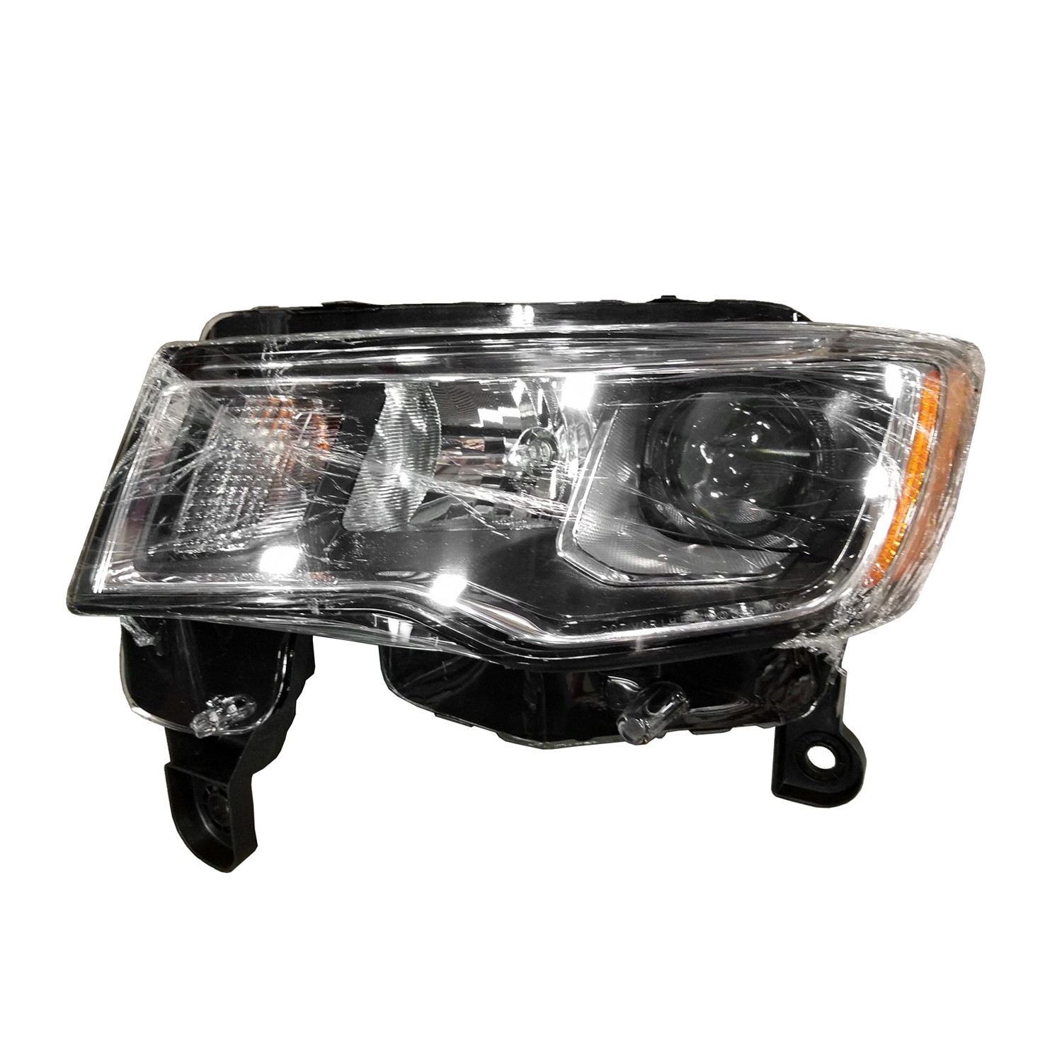 Headlight Assembly Composite Left Standard Type Chrome for Jeep Grand Cherokee Grand Cherokee WK