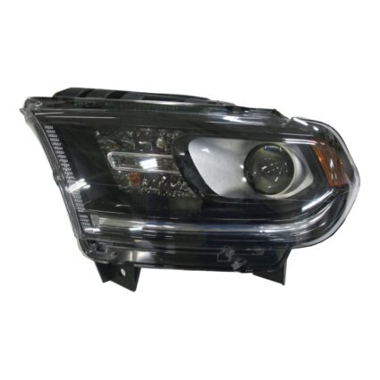 Headlight Assembly Composite Left Halogen w/o DRL Chrome Trim CAPA for Dodge Durango 2016–2020