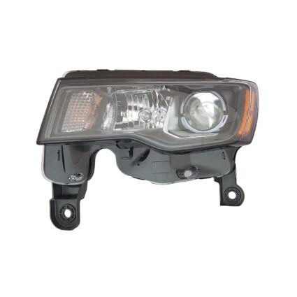 Headlight Assembly Composite Left Standard Type Black for Jeep Grand Cherokee Grand Cherokee WK