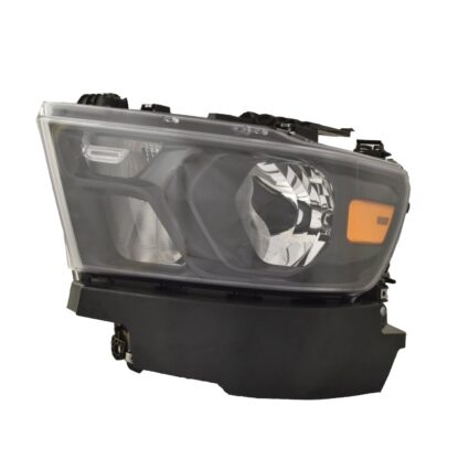 Headlight Assembly Composite Left Halogen Black Trim for Ram 1500 2019–2024