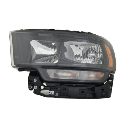 Headlight Assembly Composite Left Halogen Black Bezel CAPA for Ram 2500 5500 4500 3500
