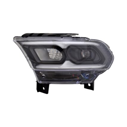 Headlight Assembly Composite Left LED Type w/o Auto Leveling Black for Dodge Durango 2021–2024