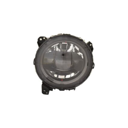 Headlight Assembly Composite Left LED Reflector Headlamps Black Bezel for Jeep Gladiator Wrangler