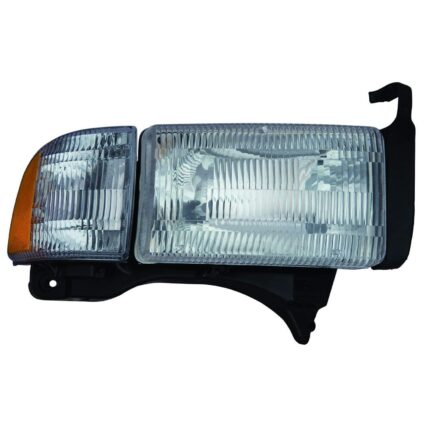 Headlight Assembly Composite Right w/o Sport Pkg Includes Park/Signal/Marker Lamps CAPA for Dodge Ram 2500 Ram 1500 Ram 3500