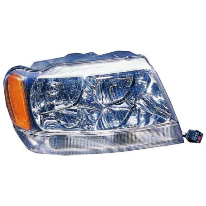 Headlight Assembly Composite Right CAPA for Jeep Grand Cherokee Limited Overland 1999–2004
