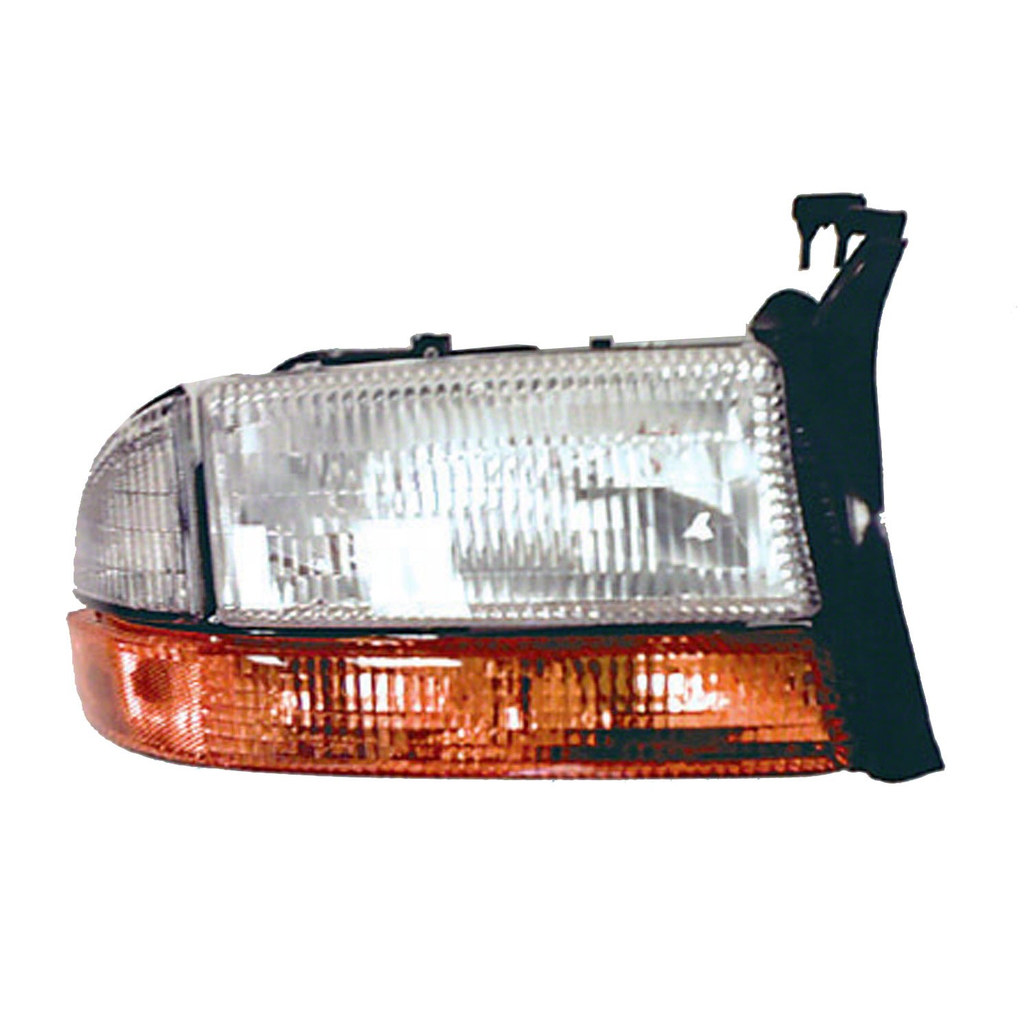Headlight Assembly Composite Right From 8/18/97 Includes Park/Signal/Marker Lamps CAPA for Dodge Dakota Durango