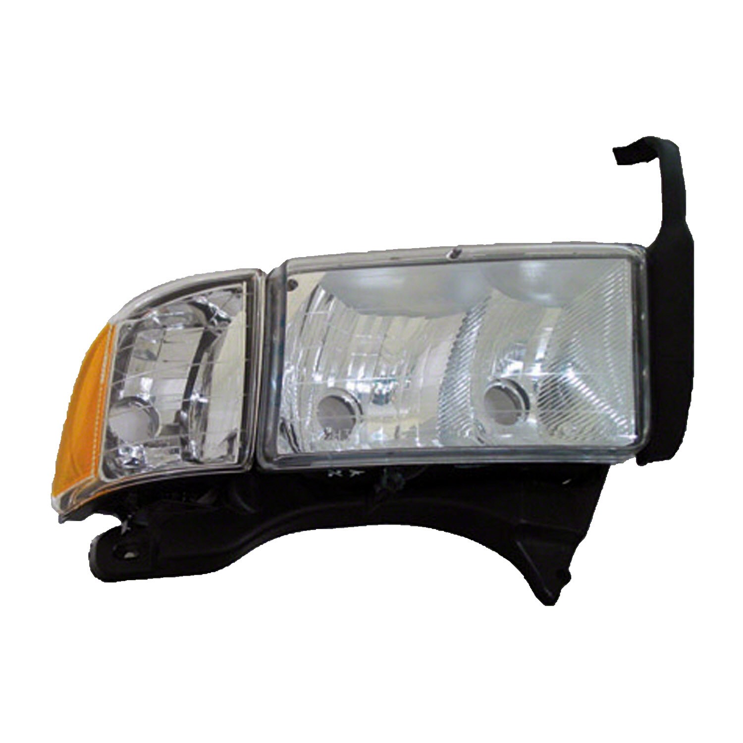 Headlight Assembly Composite Right Early Design w/Sport Package Includes Park/Signal/Marker Lamps for Dodge Ram 2500 Ram 1500 Ram 3500